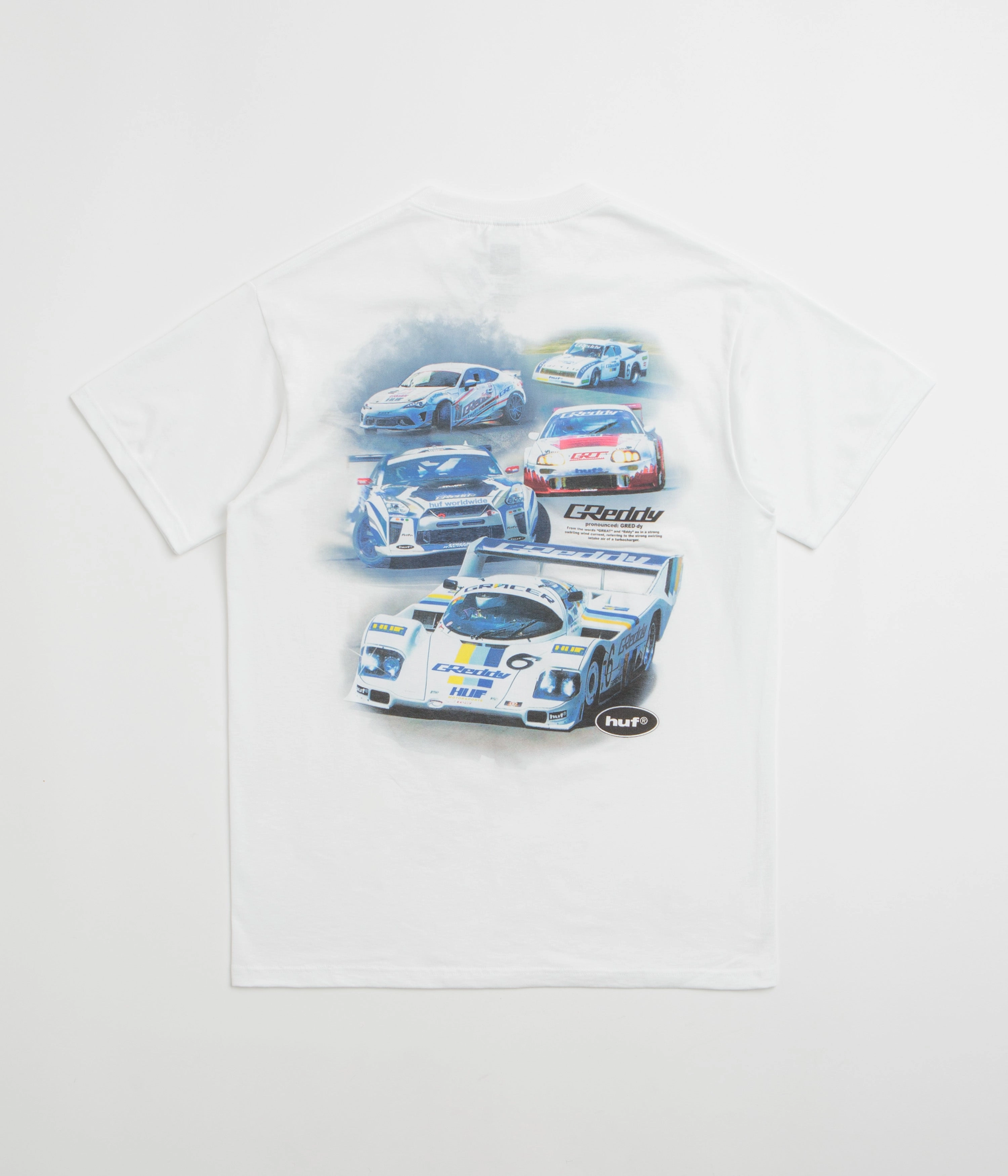Half sleeve HUF Greddy Showcase T-Shirt - White