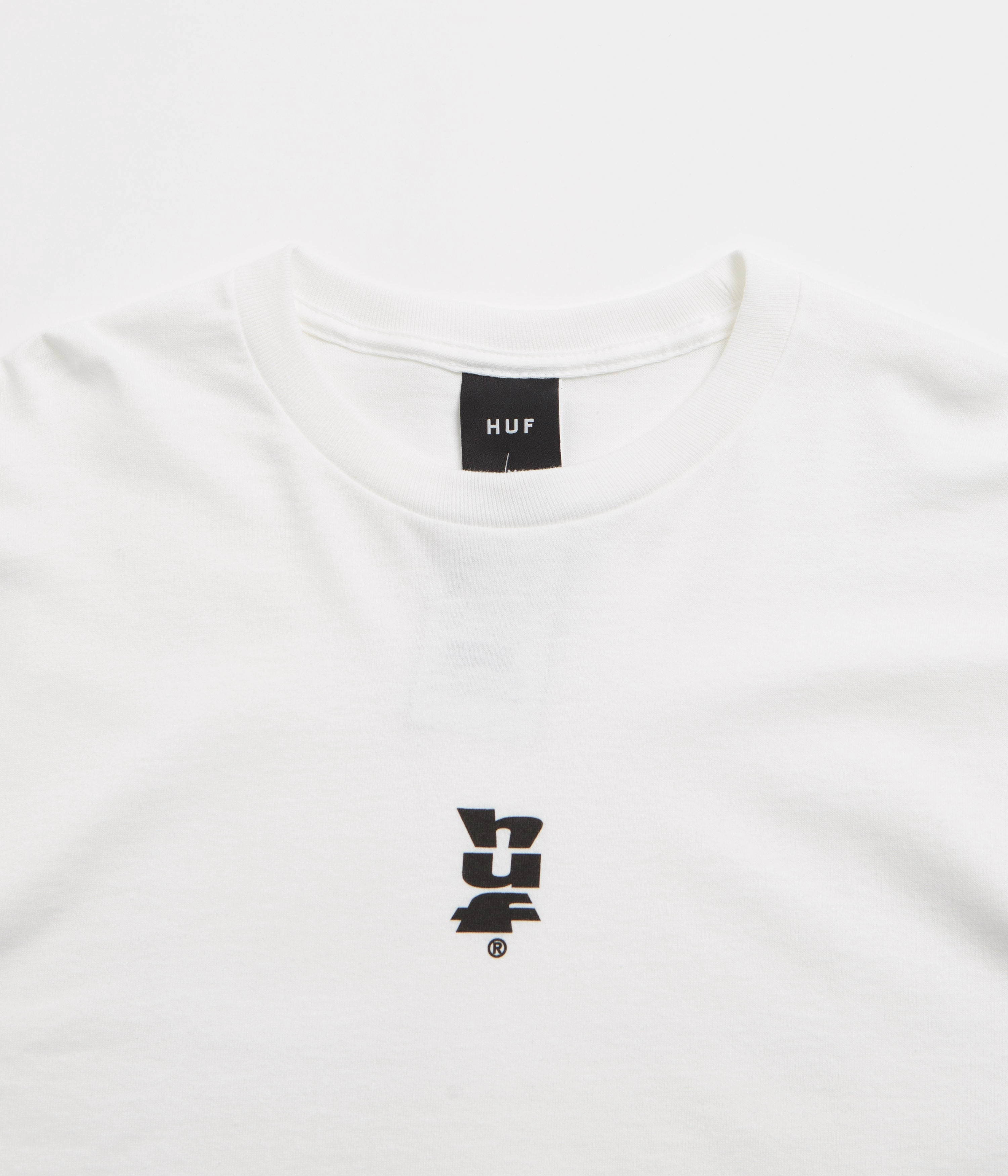 Beaded accents Running clothes HUF Megablast Long Sleeve T-Shirt - White