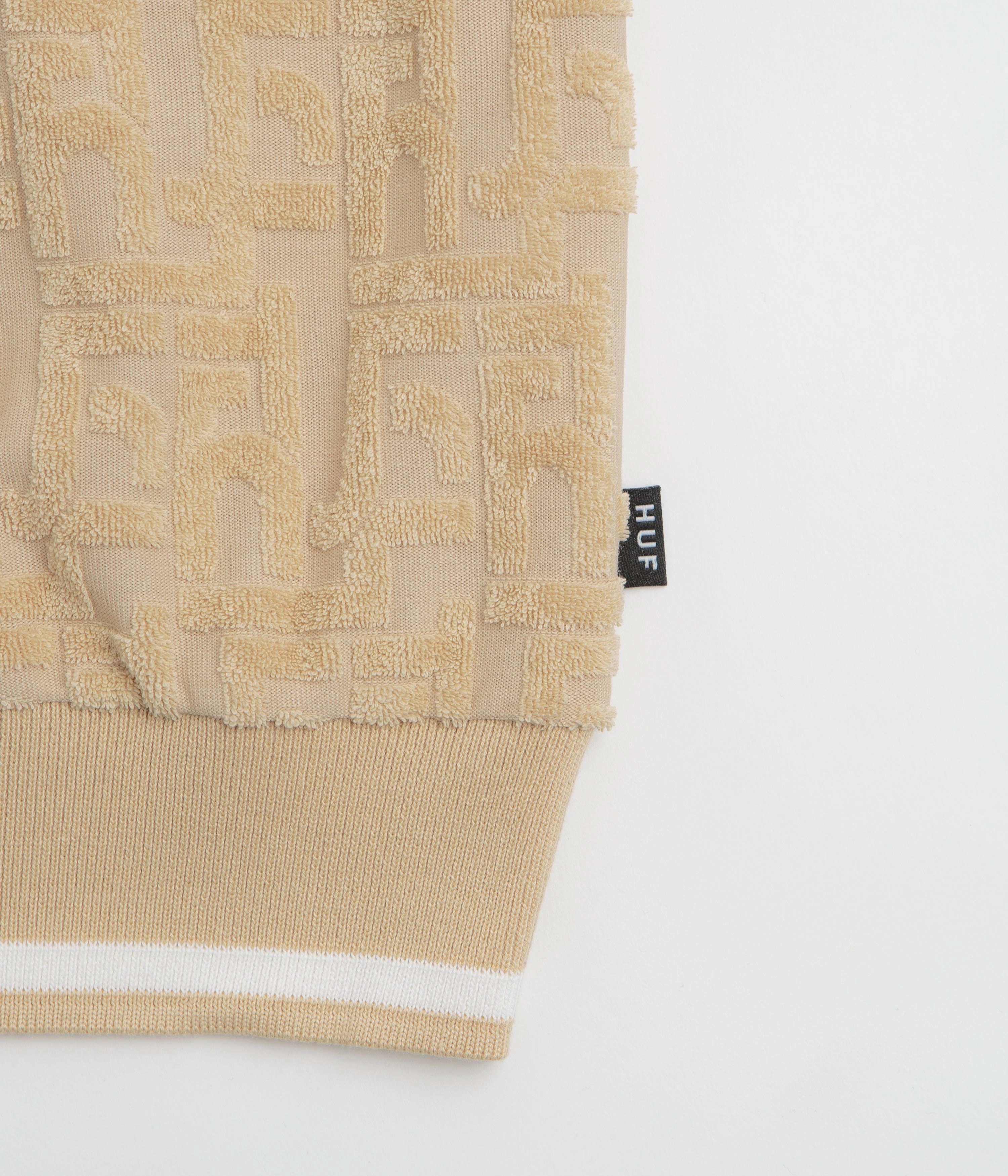 HUF Tether Jacquard 1/4 Zip Polo Shirt - Twill Day-To-Night Wear Chic Wardrobe