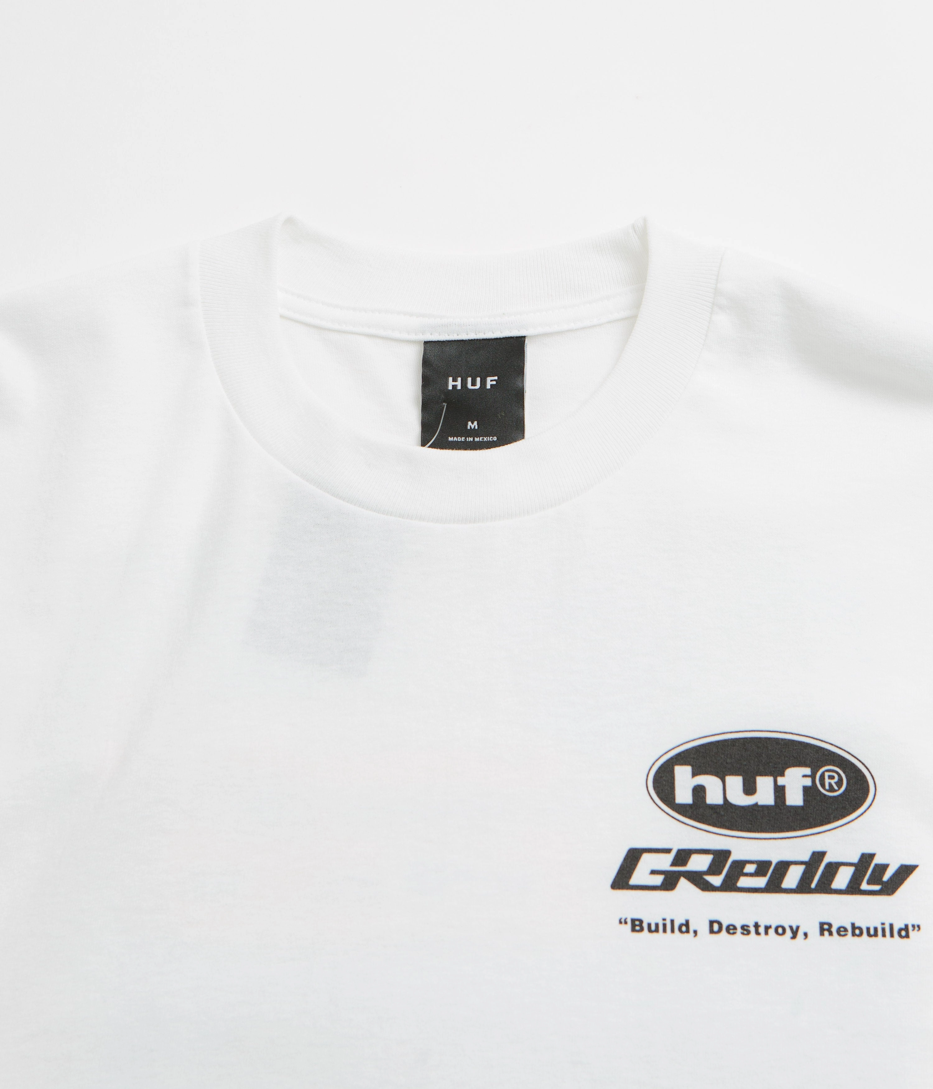 HUF x GReddy Parts T-Shirt - White off-peak season Lightweight texture