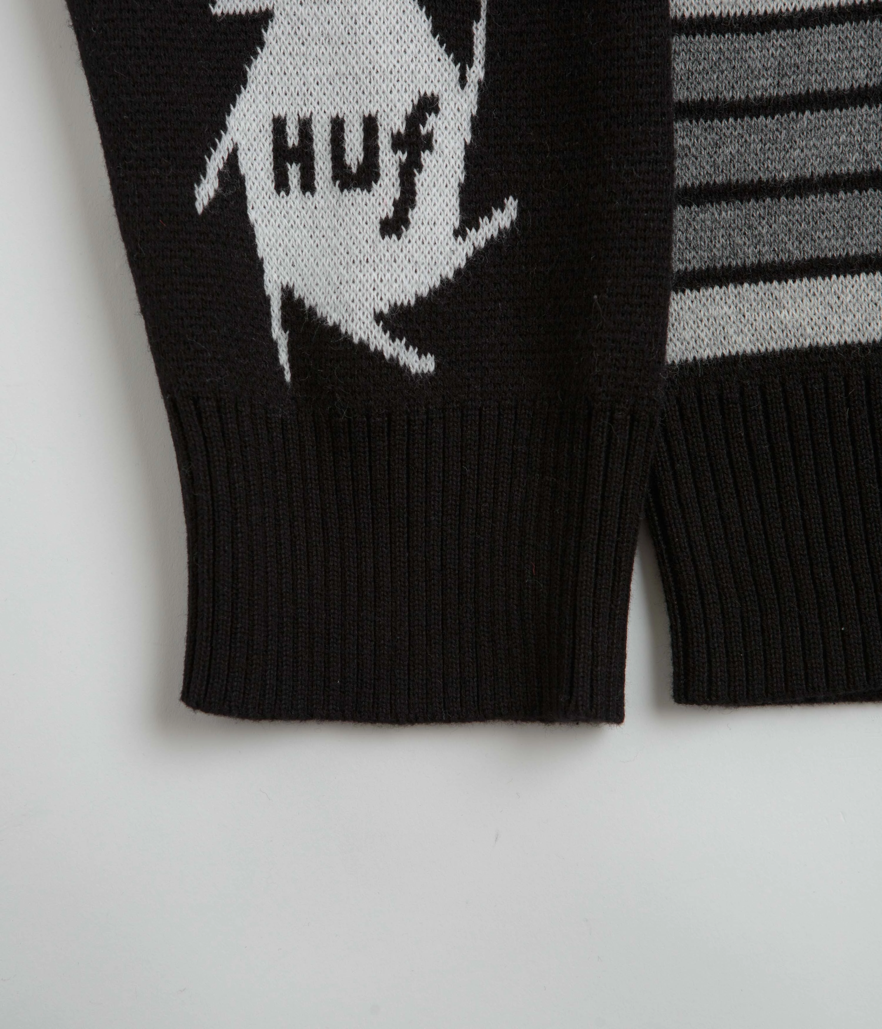 HUF x Kodak Dark Room Jacquard Knit Sweatshirt - Black product family bonding shiny accents