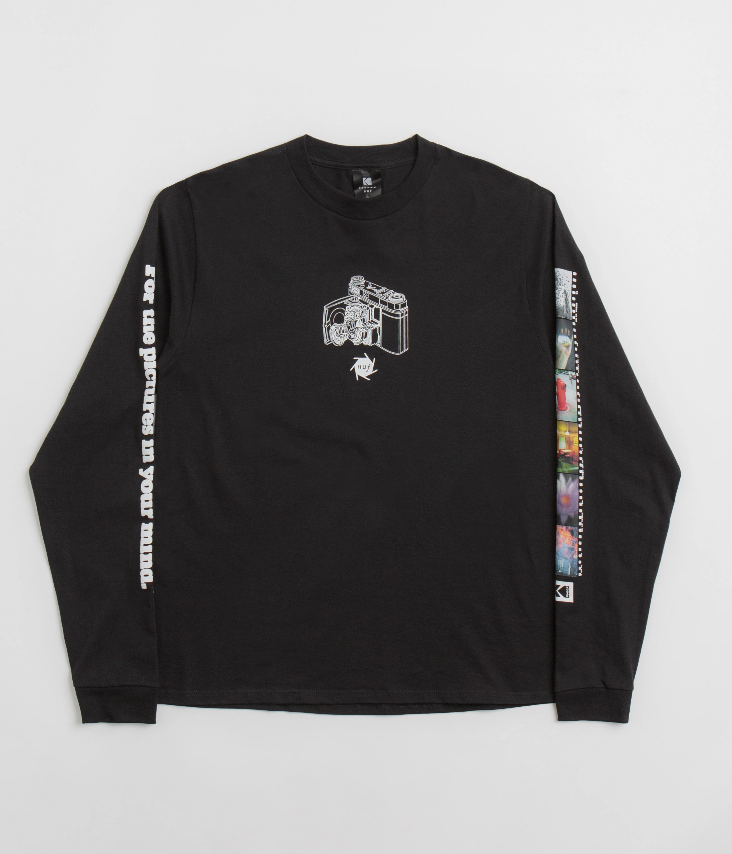 HUF x Kodak Inner Vision Long Sleeve T-Shirt - Black shift silhouette