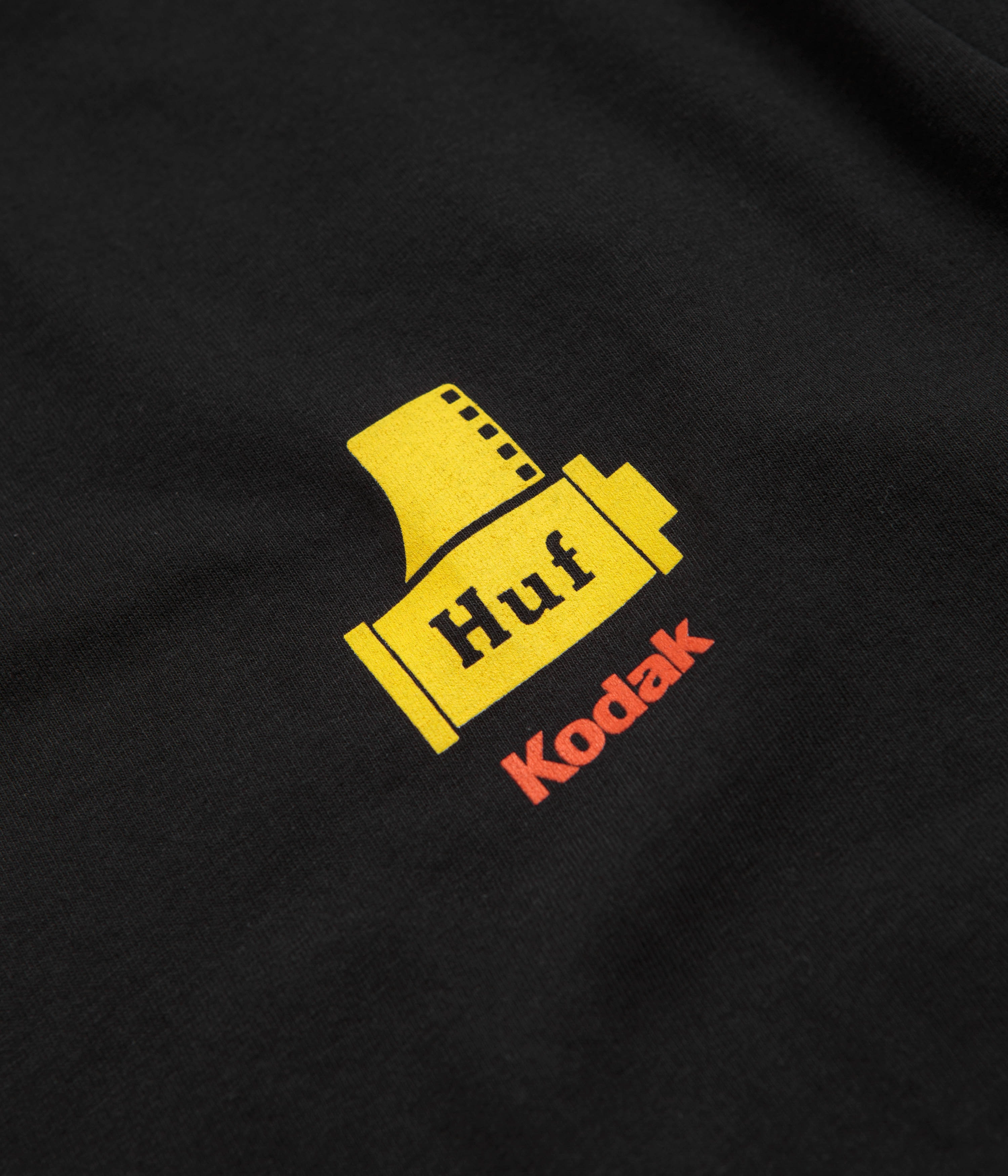 HUF x Kodak Triple Film T-Shirt - Black Airflow Enhanced Back Panel evening