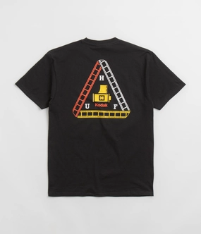 HUF x Kodak Triple Film T-Shirt - Black Straight fit