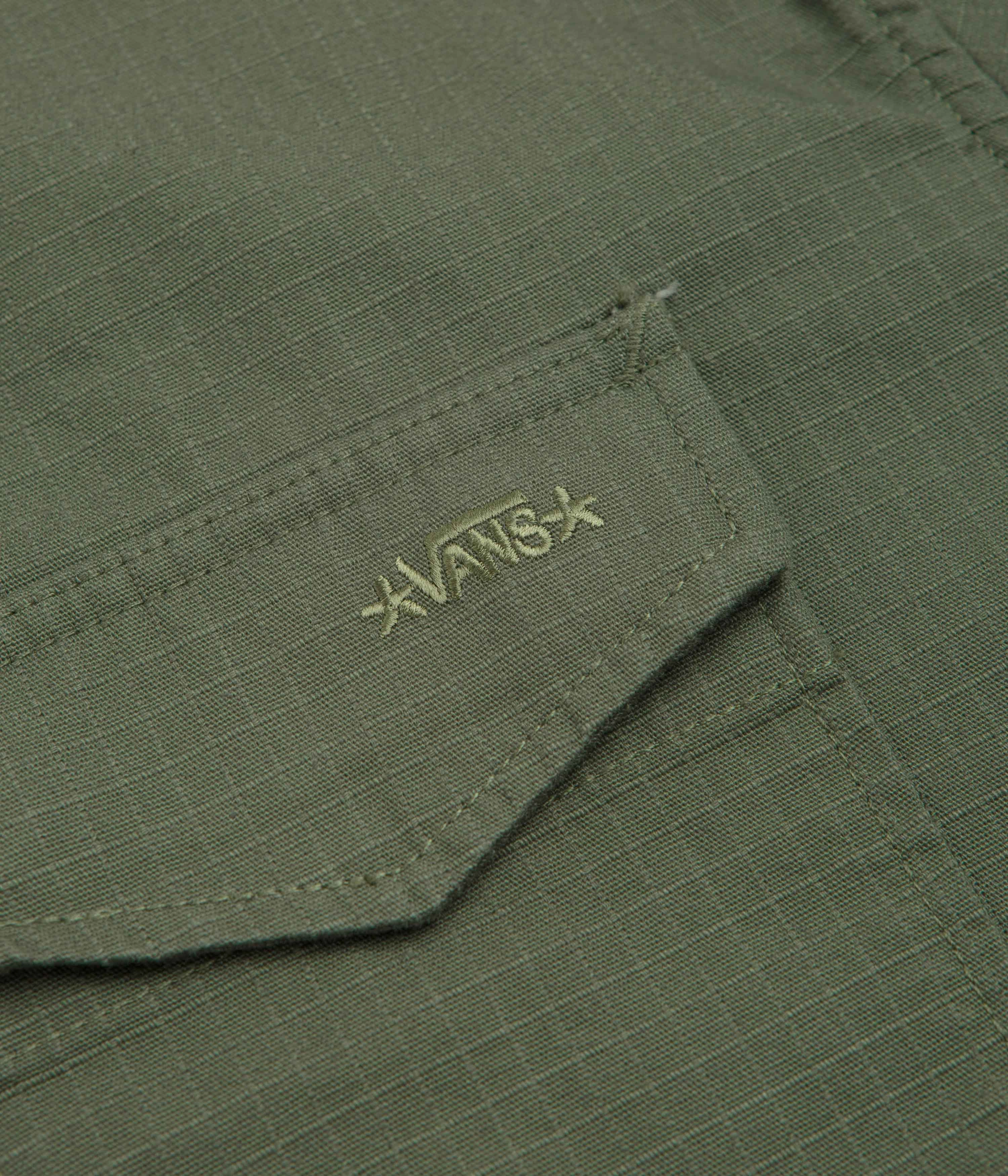 DualZipper Makeup Vans Skate Atiba Haze Military Overshirt - Pine Forest