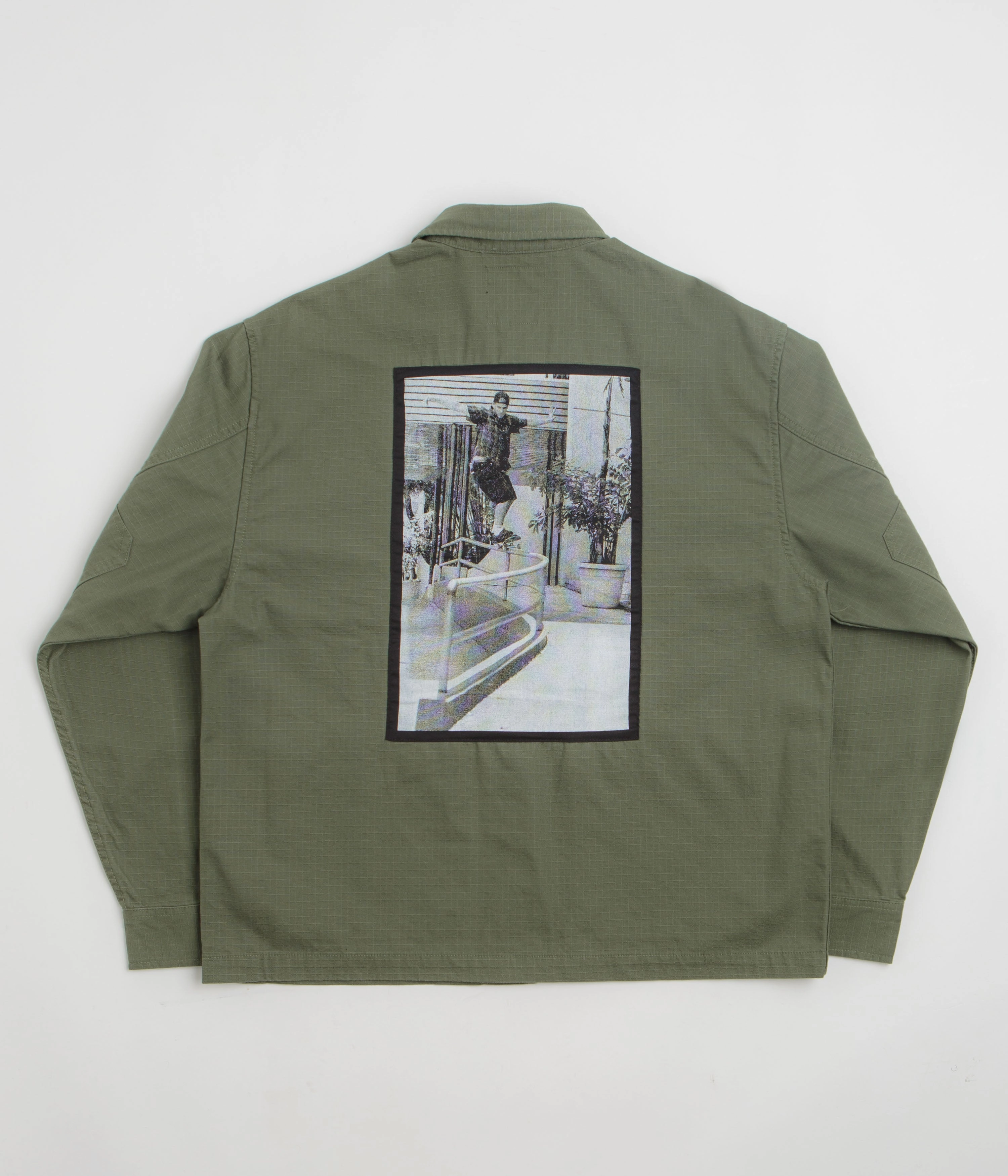 Vans Skate Atiba Haze Military Overshirt - Pine Forest Assessment