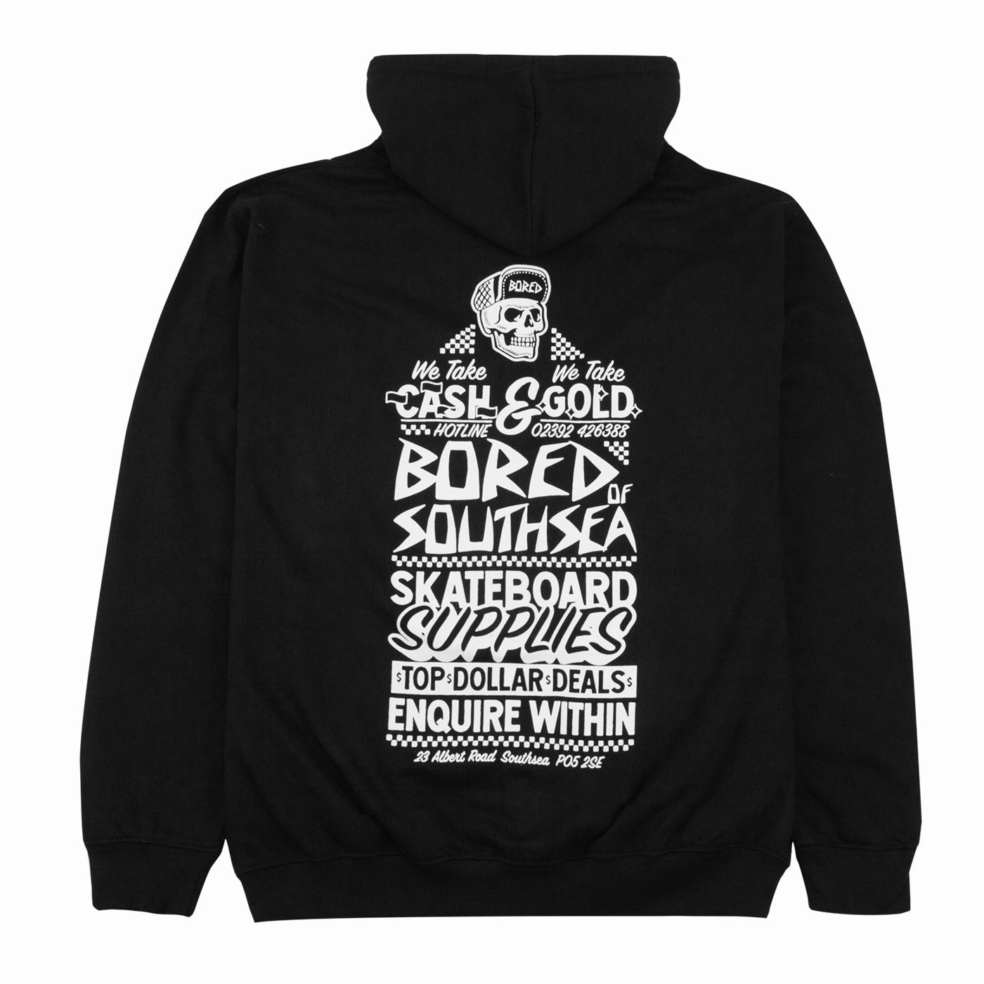 Fleece like Bored of Southsea We Take Gold Zip Hoodie - Black