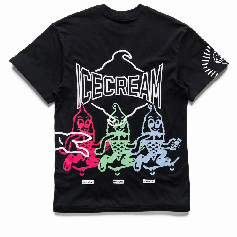 Ice Cream The Gang Knit Tee - Stretch Limo petite size full-length legs