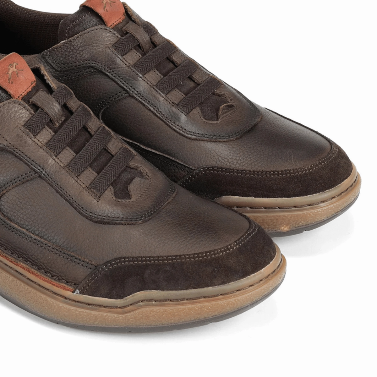 Fluchos Men's Rocky Guinea Bora Cafe/Dark Brown Leather Breathable side