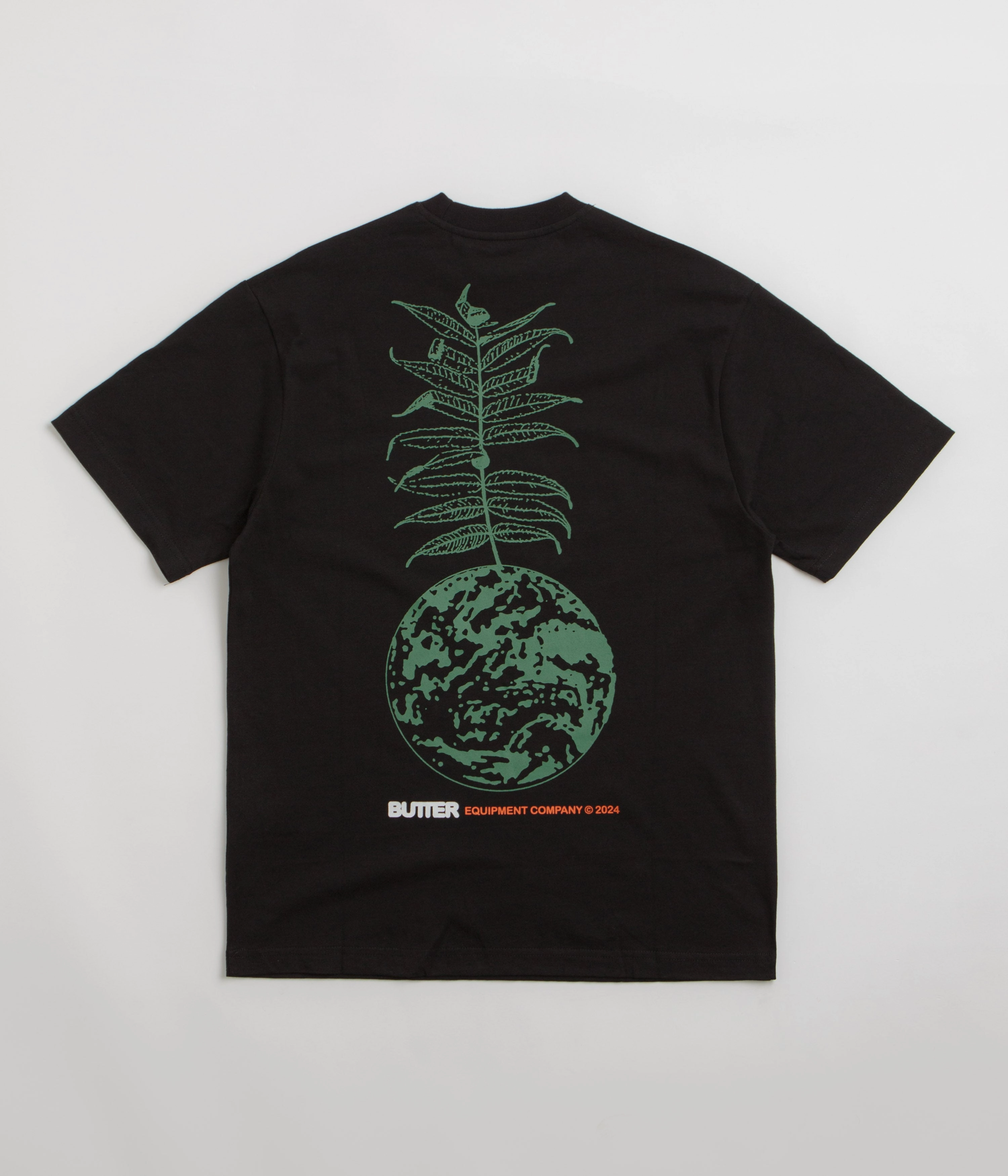 Butter Goods Earth T-Shirt - Black Seamless Side Panels