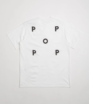 Trendiness Pop Trading Company Logo T-Shirt - White / Black