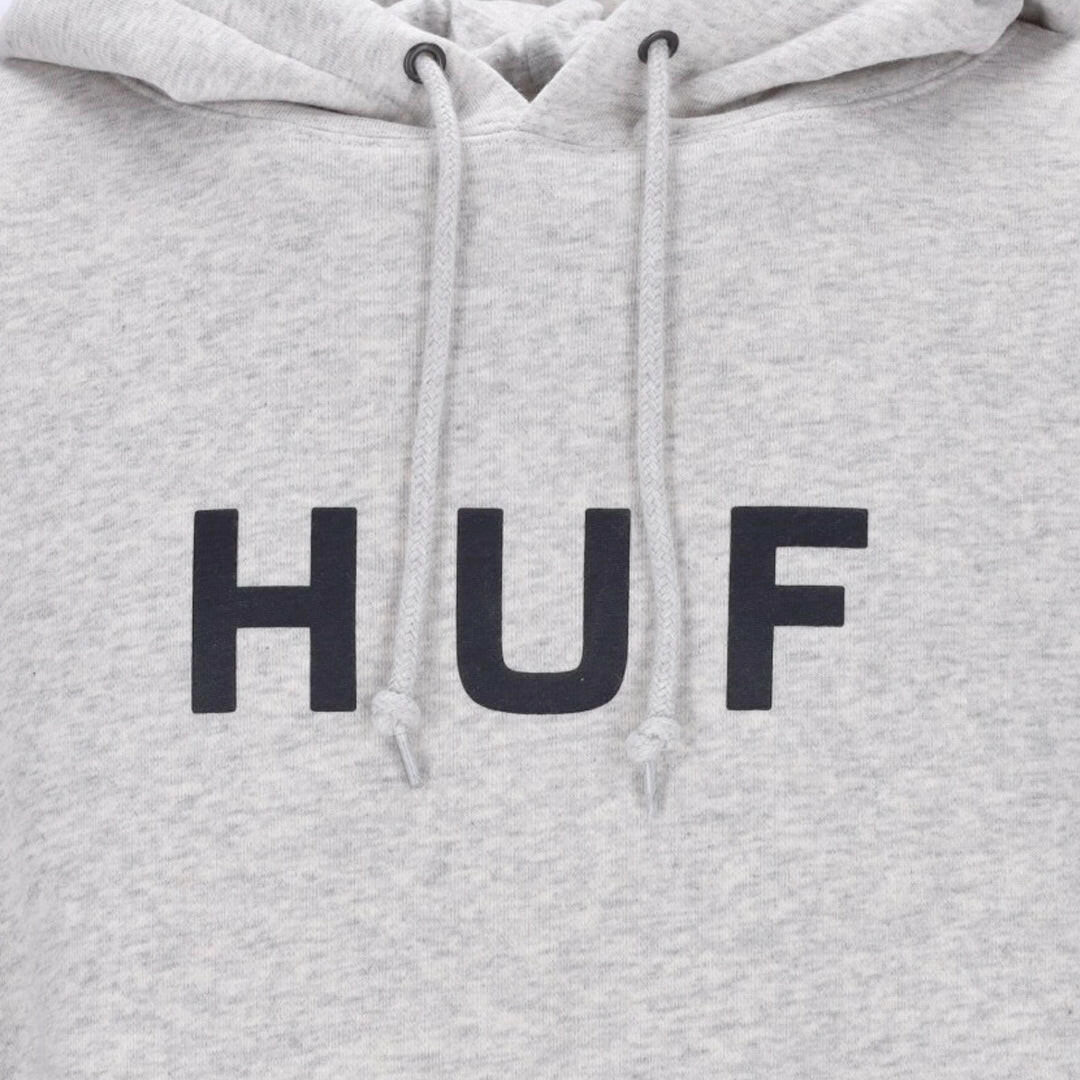 Huf - Essentials OG Logo Hoodie Athletic Heather Relaxed Comfort Fit Active Mode