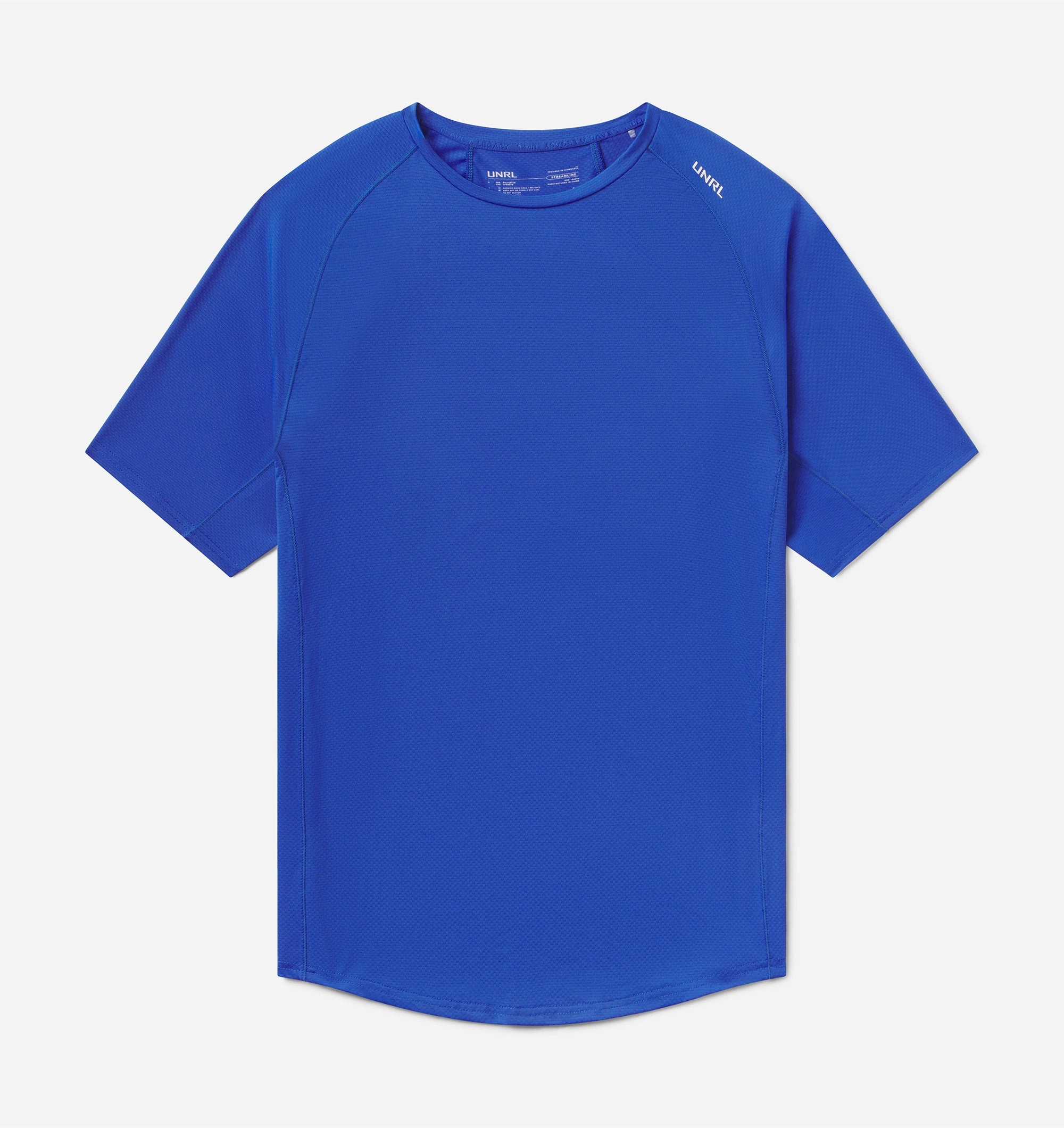 Ribbed Trim Details Streamline Performance Tee