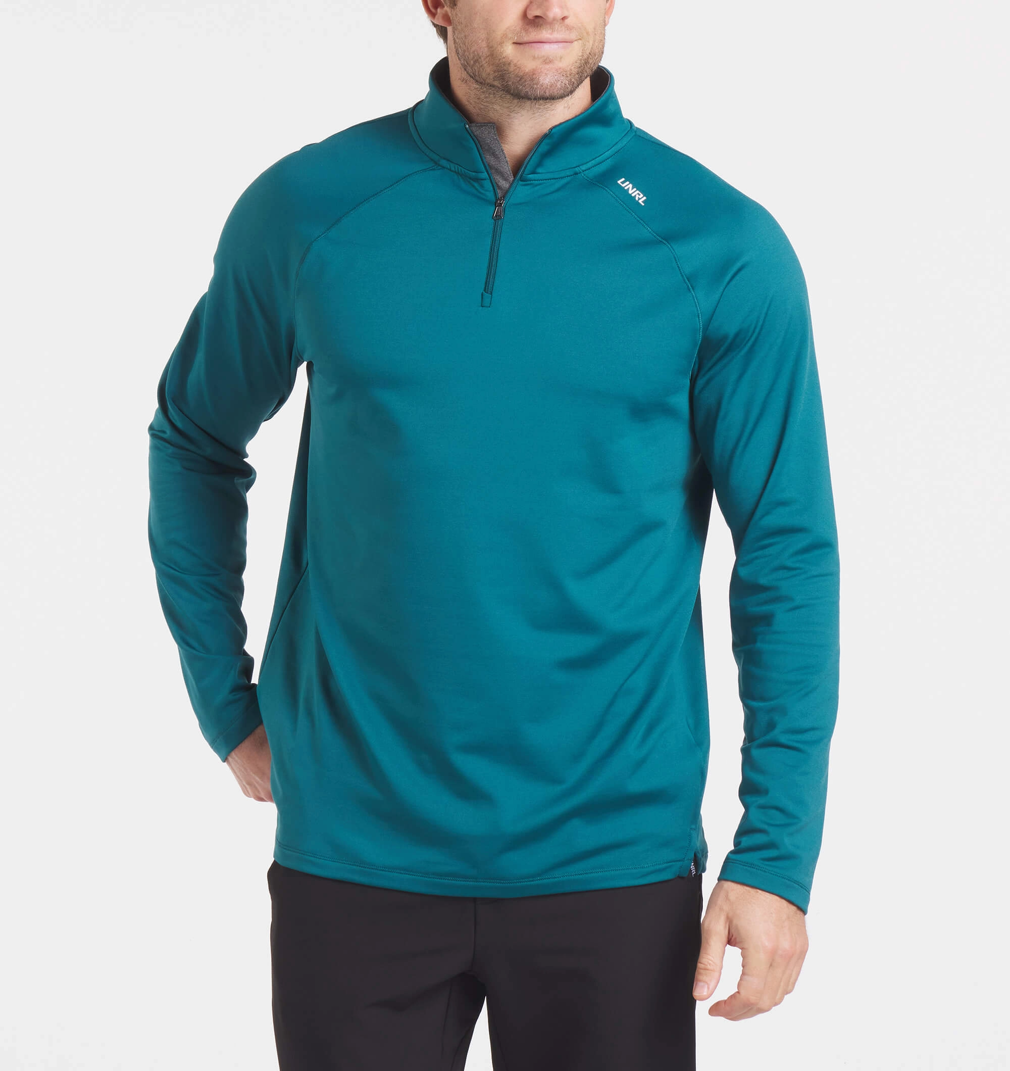 Interlock Quarter Zip Modern Polo