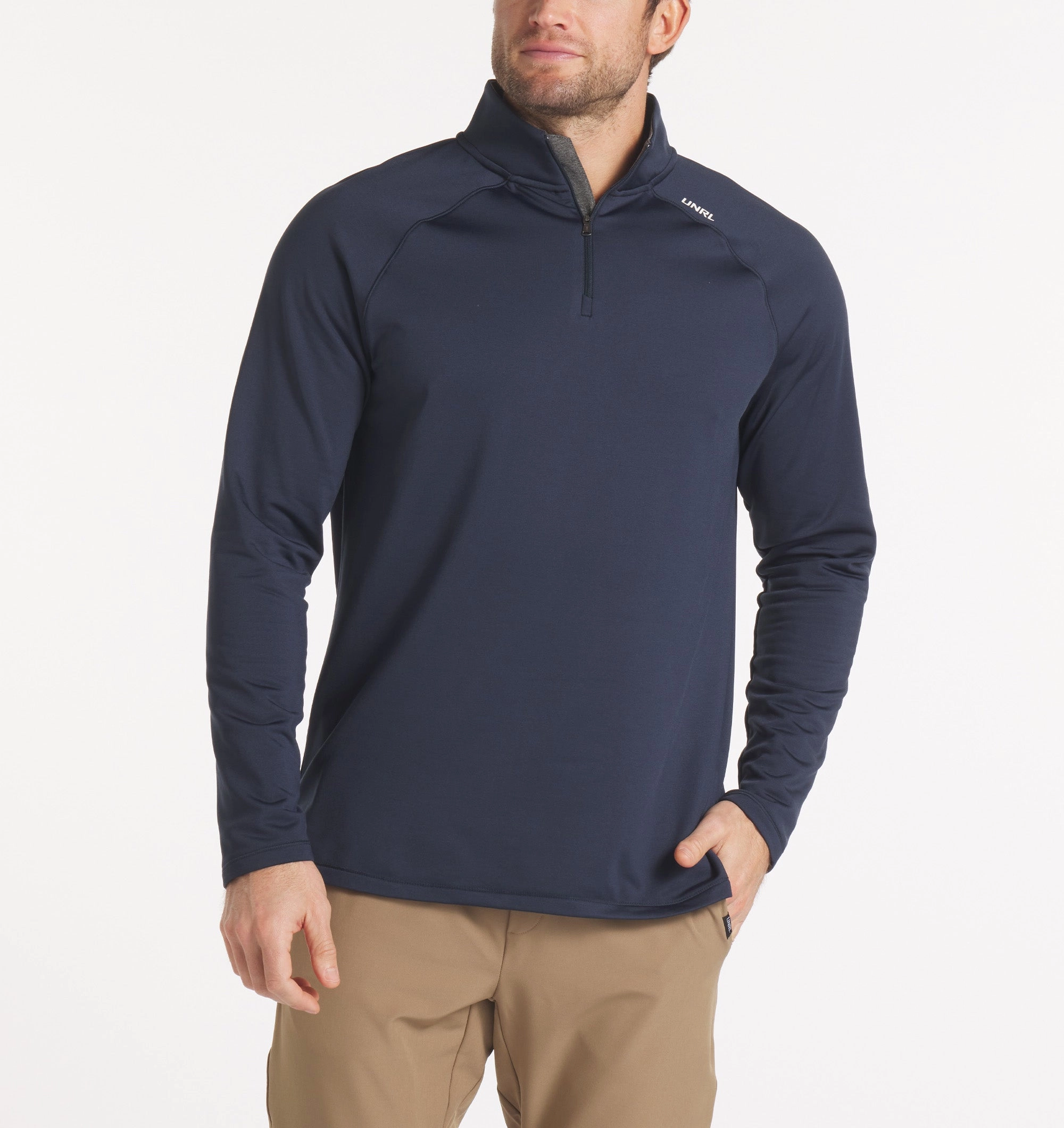 Interlock Quarter Zip TaglessNecklineComfort