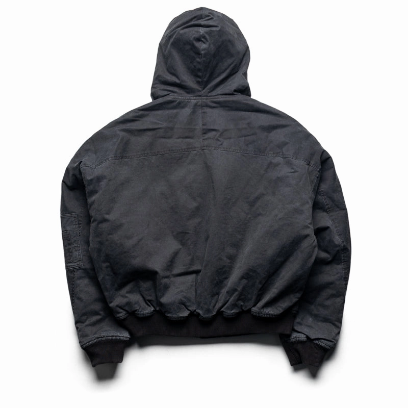 Represent Hooded Bomber - Washed Black TearResistant Ripstop Nylon