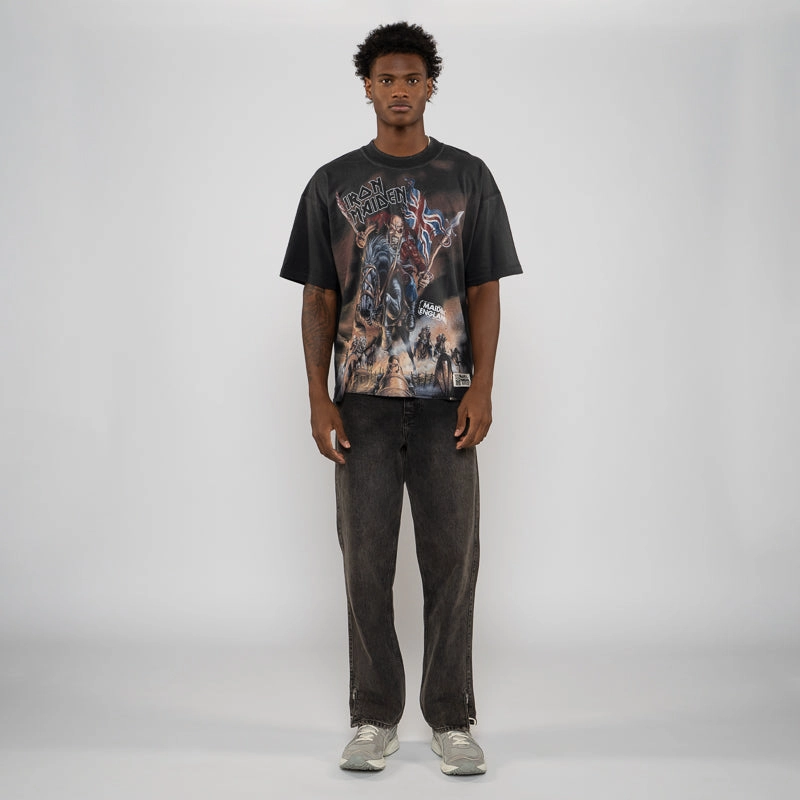 loafers Iron Maiden x Represent Steed Tee - Stained Black