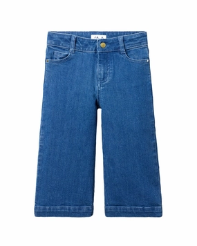 Janie and Jack The Cropped Wide Leg Jean Friction Resistant Fabric WaterRepellentCoating