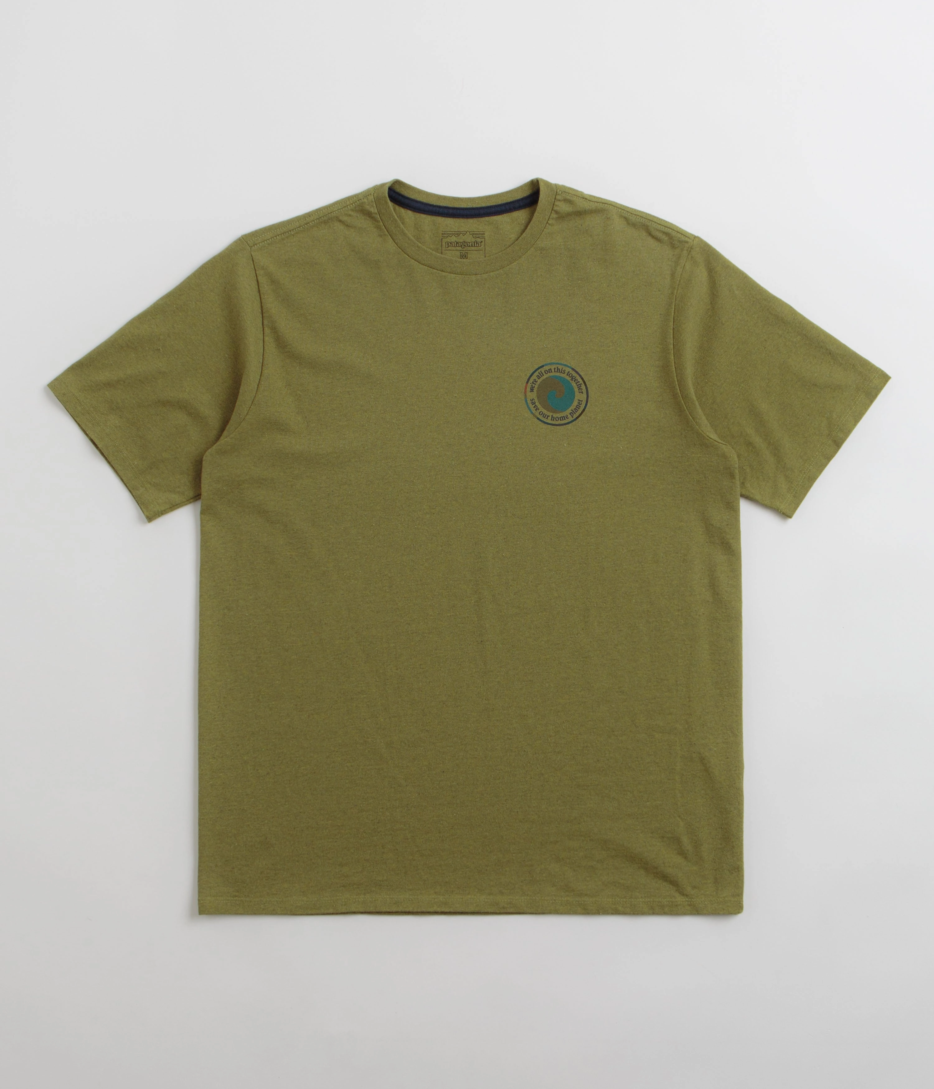 Patagonia Unity Fitz Responsibili-Tee T-Shirt - Graze Green outdoor venue bike venue