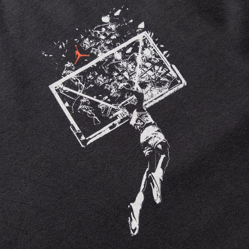 Smart hook and eye closure Jordan Brooklyn Oversized Graphic Tee - Off Noir/Sail