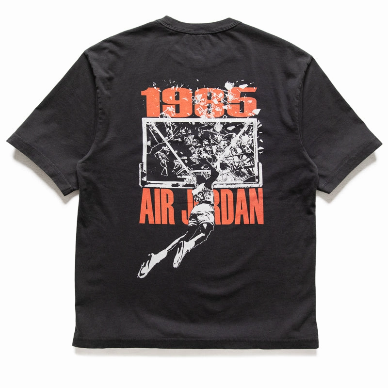 Presentation Jordan Brooklyn Oversized Graphic Tee - Off Noir/Sail