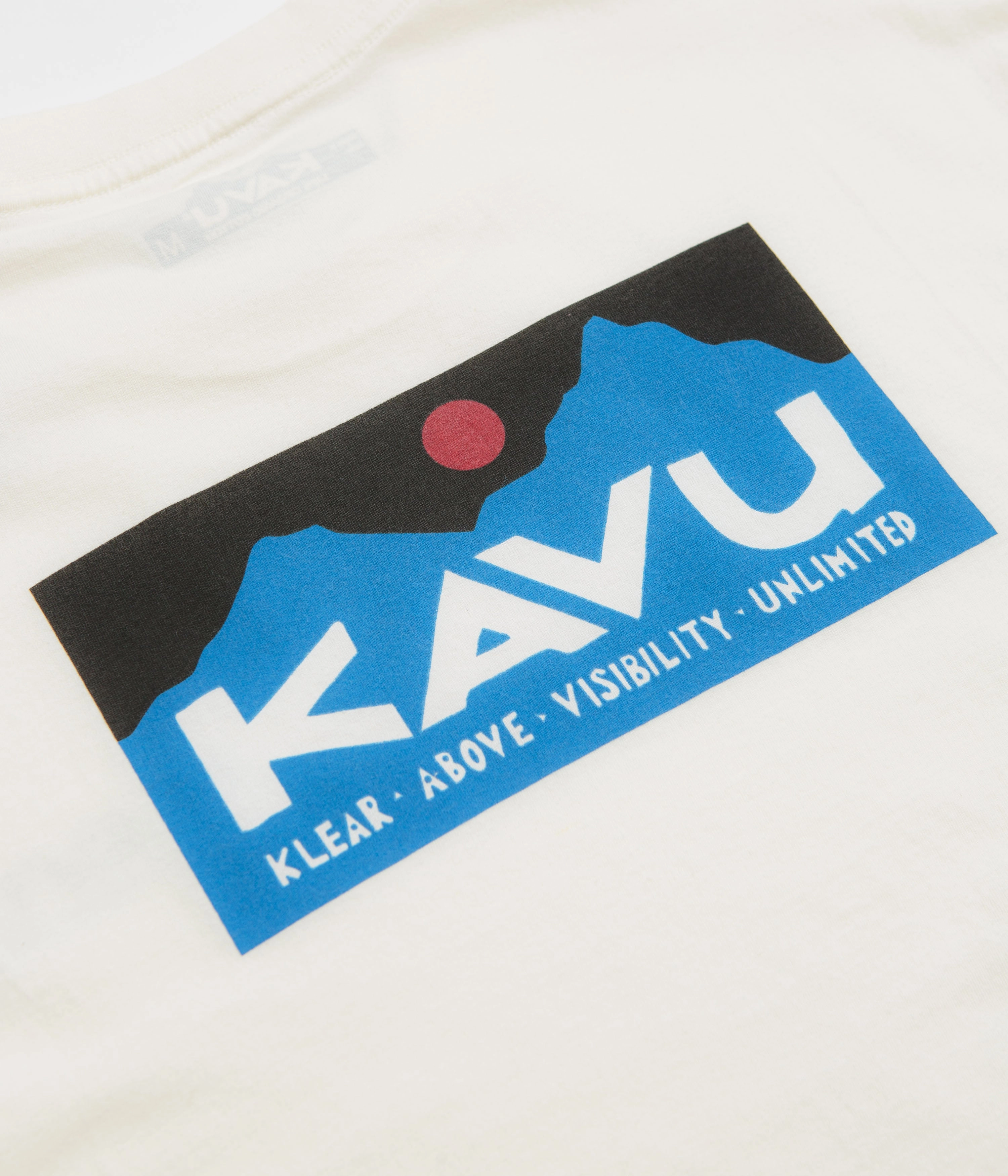 A-line silhouette camping venue Kavu Klear Above Etch Art T-Shirt - Off White