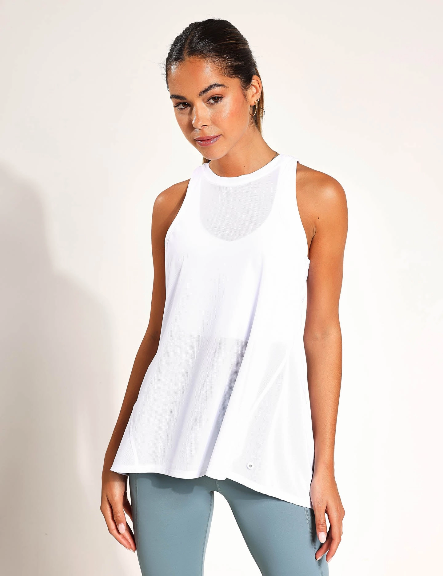 Quick Release Vents Kendall-XR Tank Top - Signature White