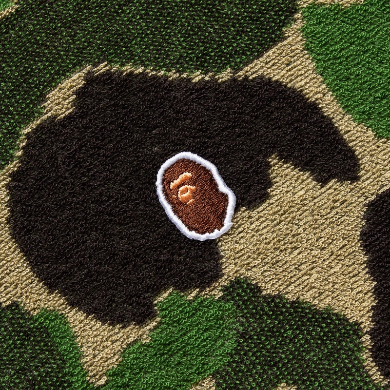 Innovative Double Needle Stitching A Bathing Ape ABC Camo Pile Jacquard One Point Tee - Green