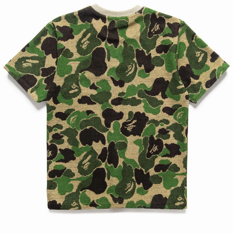 A Bathing Ape ABC Camo Pile Jacquard One Point Tee - Green Busy street billiards venue