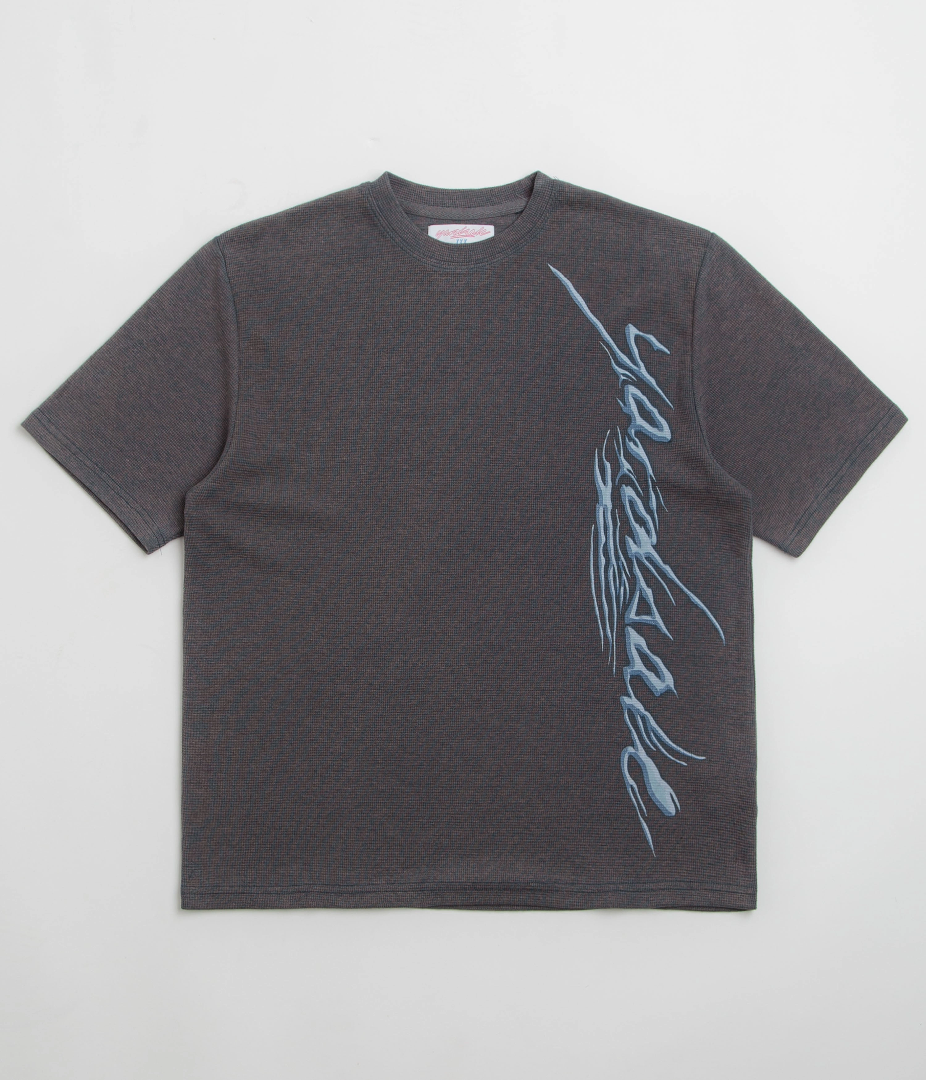 fall season Full length Yardsale Highlights T-Shirt - Grey / Blue