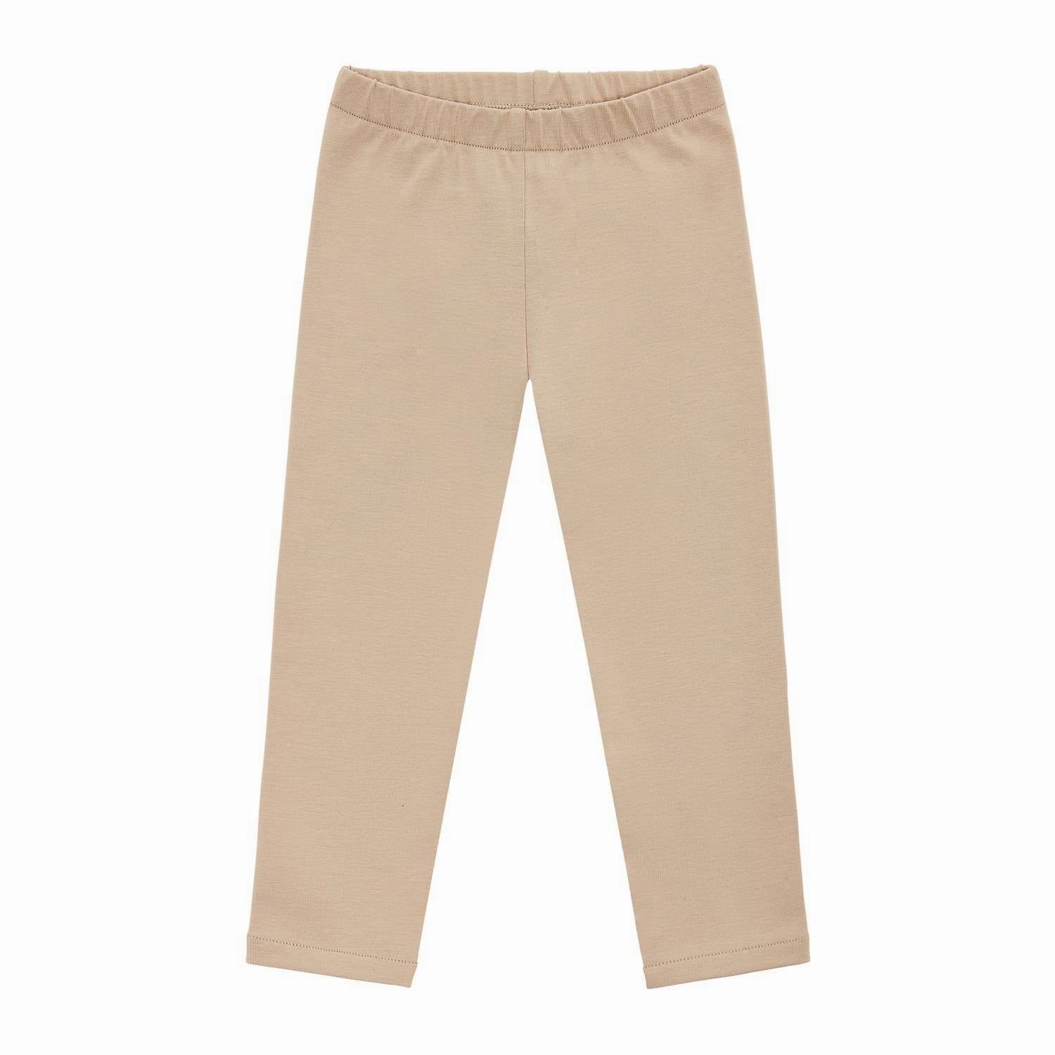 Cozy Wear Kid's Cotton Leggings In Nude