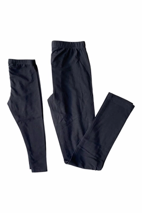 Kid's Legging In Black SecureZipperClosures Relaxed Comfort Wear