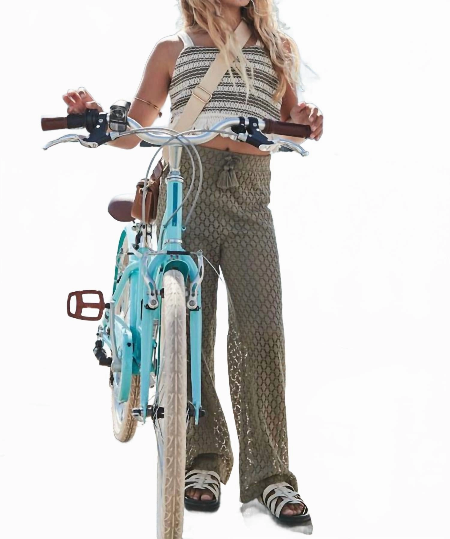 Kids Knit Pants In Moss Work Comfort