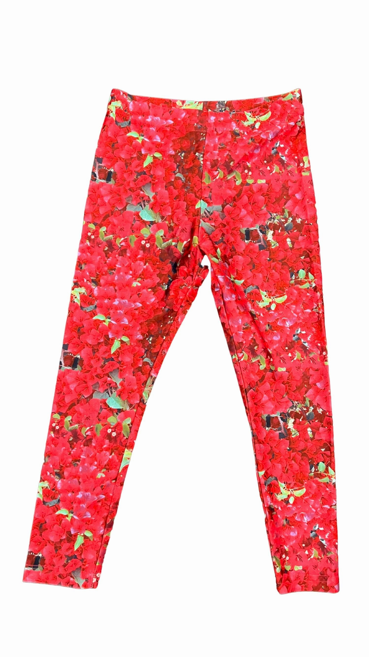 Kids Legging In Bougainvillea Casual Performance Fit Moisture Lock Technology