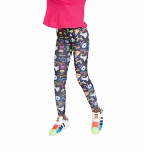 OdorResistant Cozy Fit Kids Leggings In Ty's Print