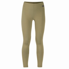 Rubberized Hem Sweat Wicking Liner Kids Performance Knee Patch Tight Pants In Tan