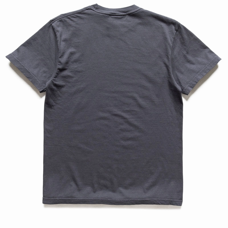 Resilient Collar Interlining beach scene KidSuper Low Center Mini Logo Tee - Washed Black