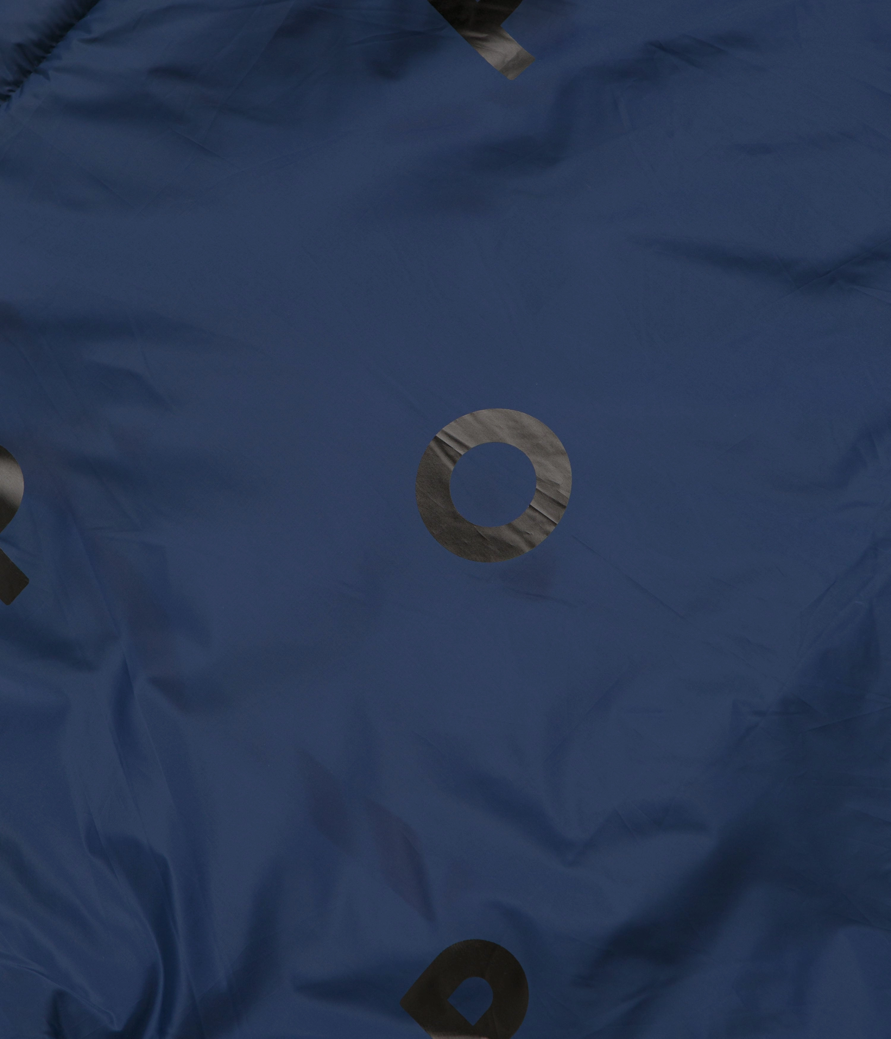 Pop Trading Company Quilted Reversible Jacket - Black Tear Resistant Panels