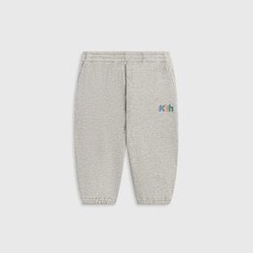Kith Baby Waffle Nelson Sweatpant - Light Heather Grey Flexible Knee Articulation