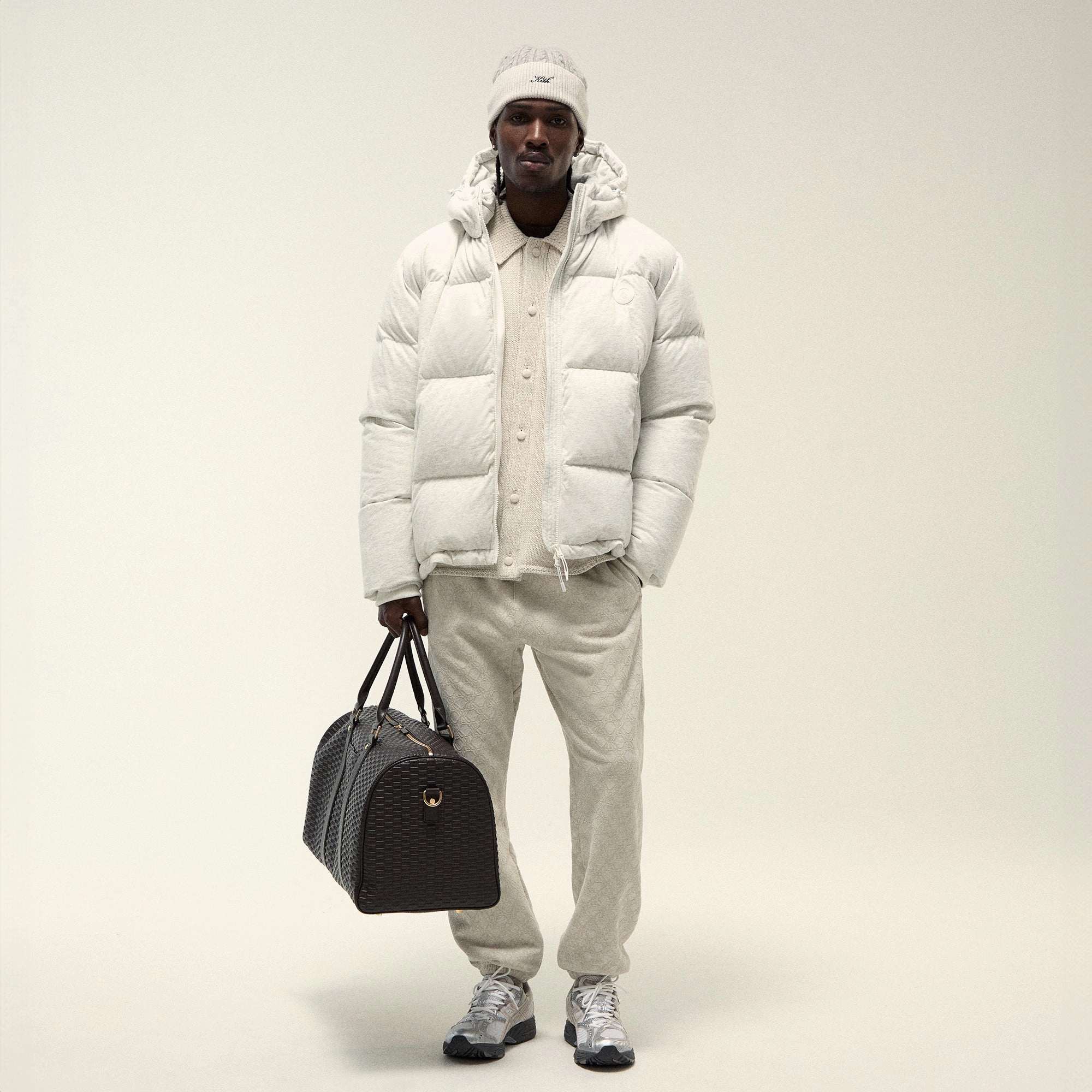 Kith Bonded Fleece Nelson Sweatpant - Sandy Heather MachineWashable Stylish Waistband