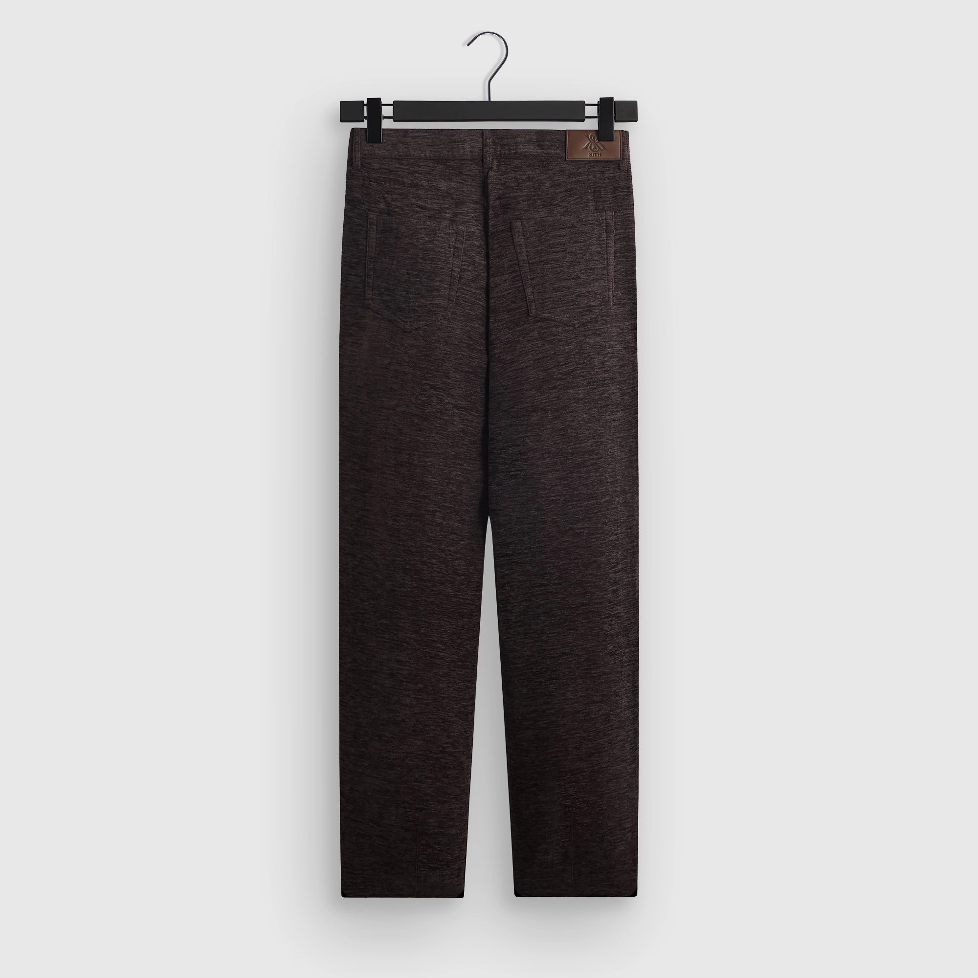 Kith Chenille Brett Pleated Taper Trouser - Kindling Reflective details Day Comfort