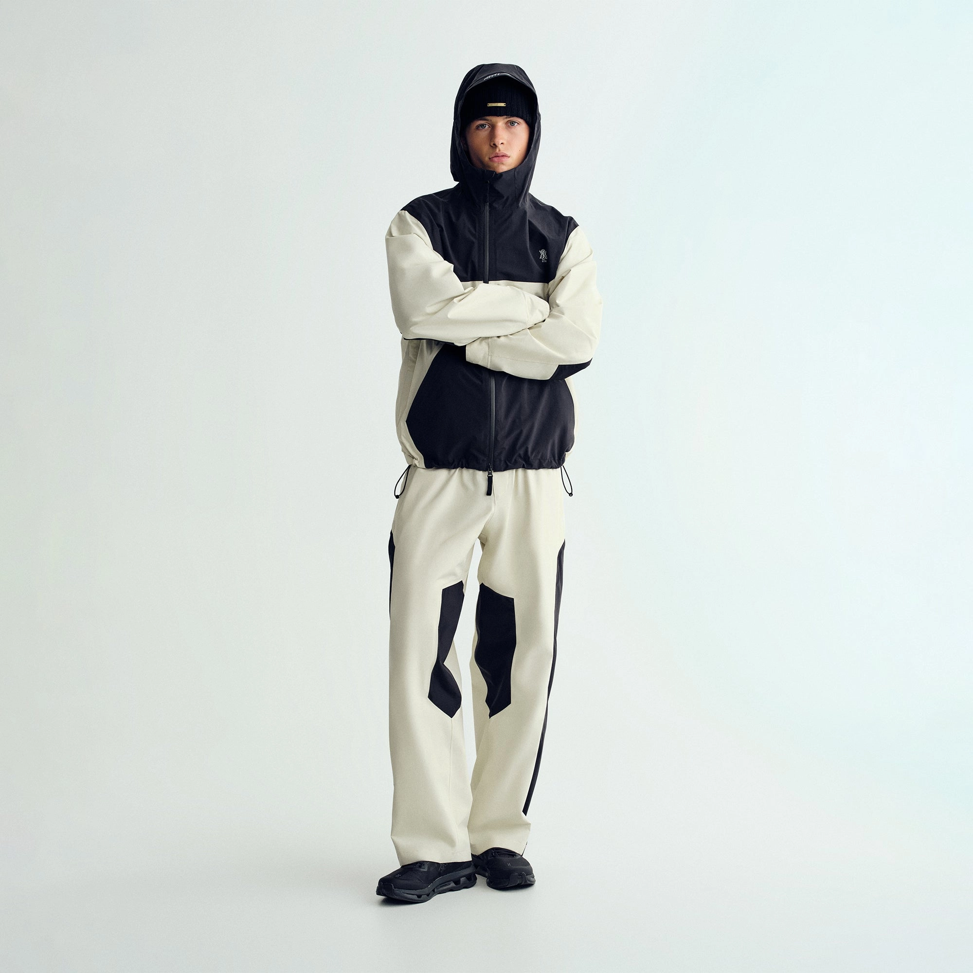 Kith Color-Blocked Elias Tech Pant - Alabaster Anti Slip Waistband