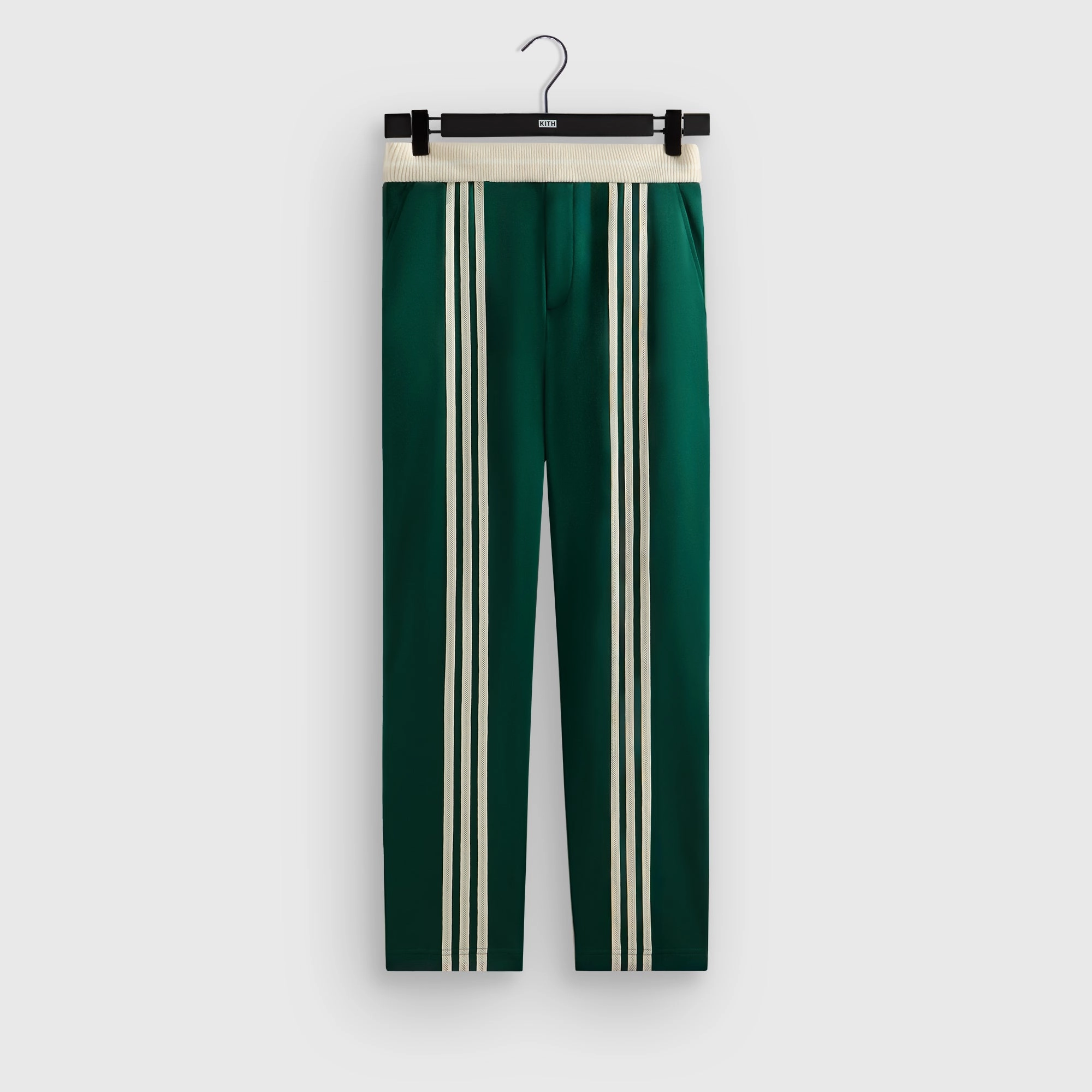 Durable Weave Flexible Use Kith for adidas Football Track Pant - Green
