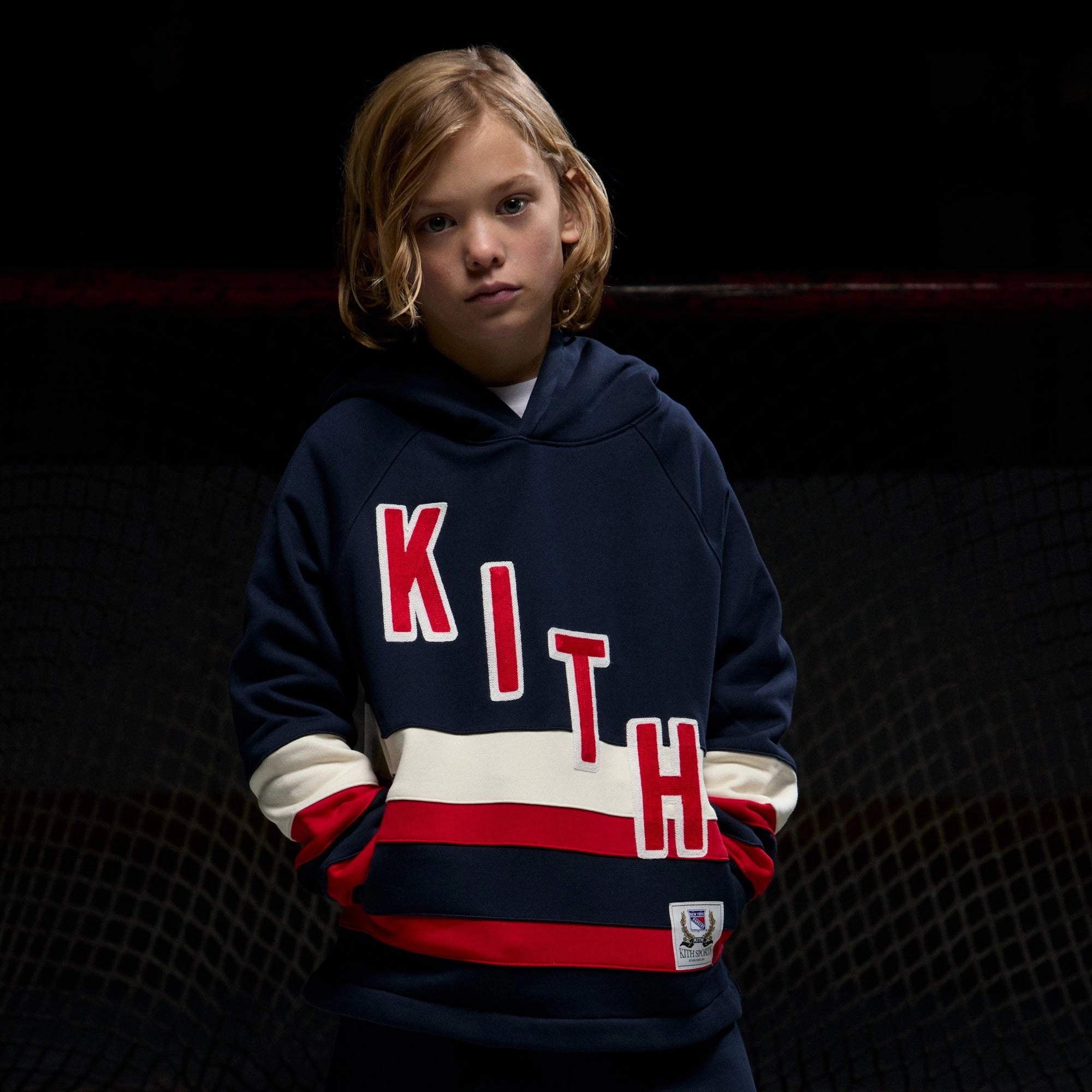 Comfort Wear Fit Double Layered Hem Kith Kids for the New York Rangers New York Nelson Sweatpant - Nocturnal