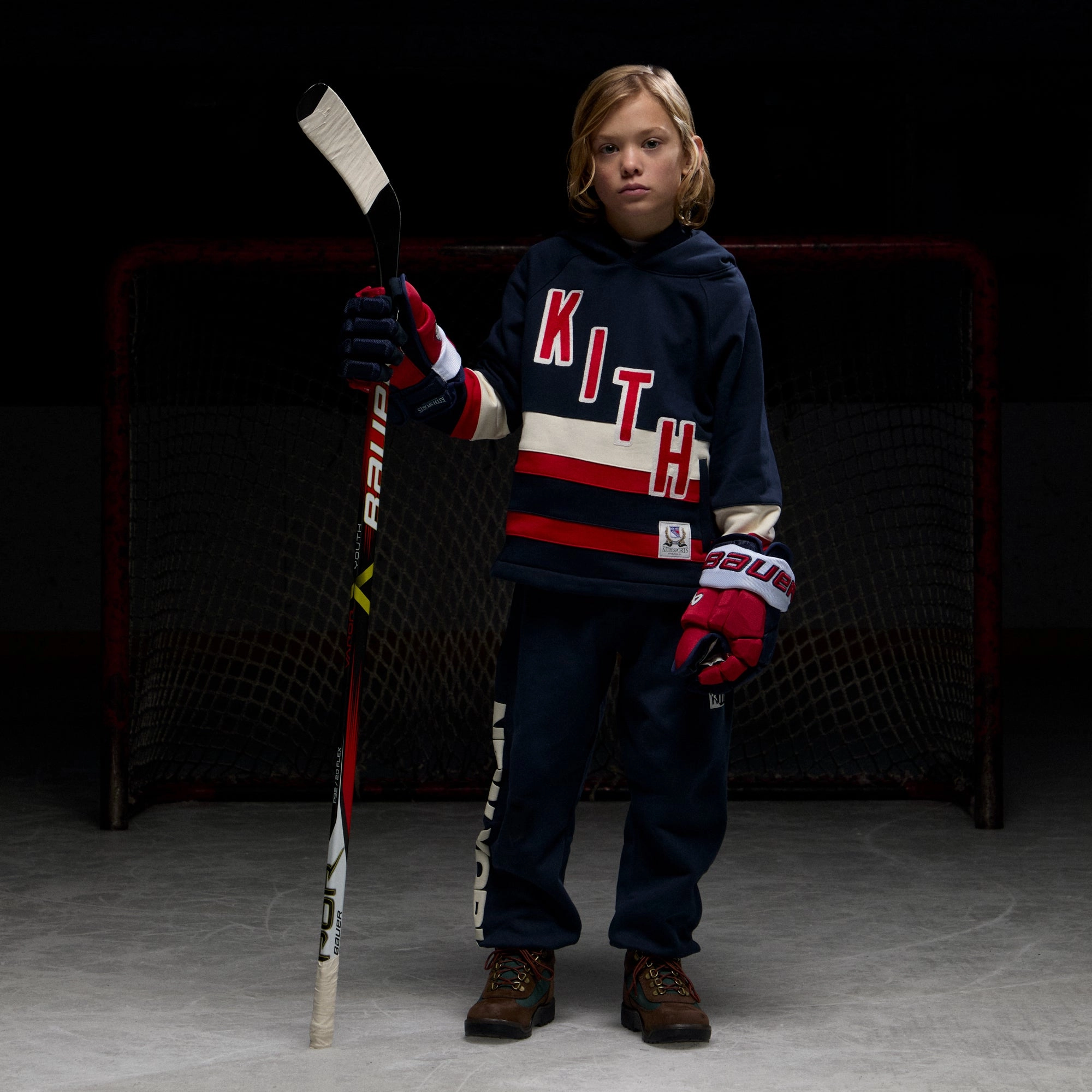 Tough Materials All terrain Kith Kids for the New York Rangers New York Nelson Sweatpant - Nocturnal