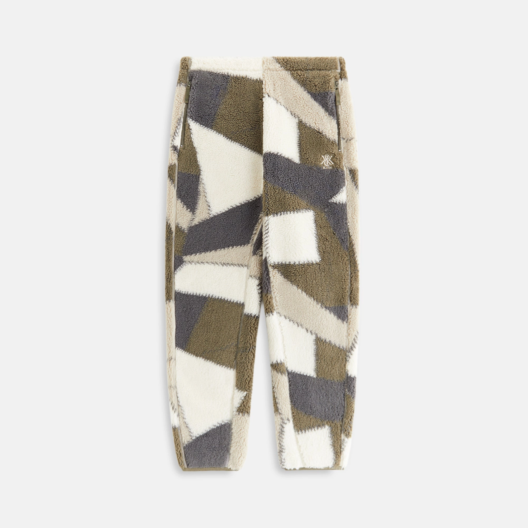 Kith Women Chelsea III Patchwork Fleece Jogger - Plaster Classic Comfort