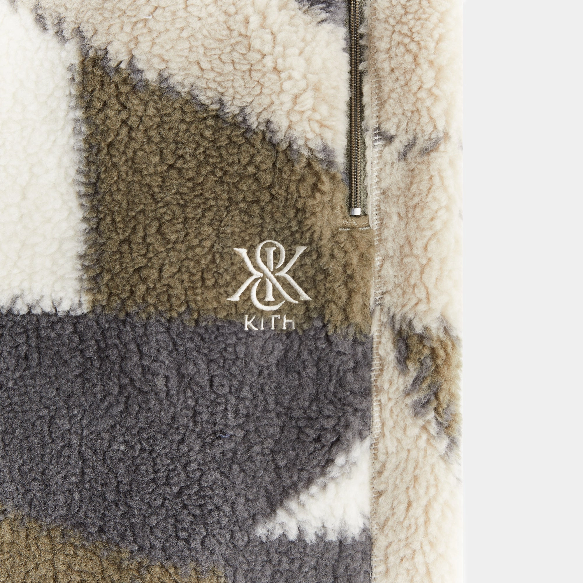 Kith Women Chelsea III Patchwork Fleece Jogger - Plaster TearResistantPanels