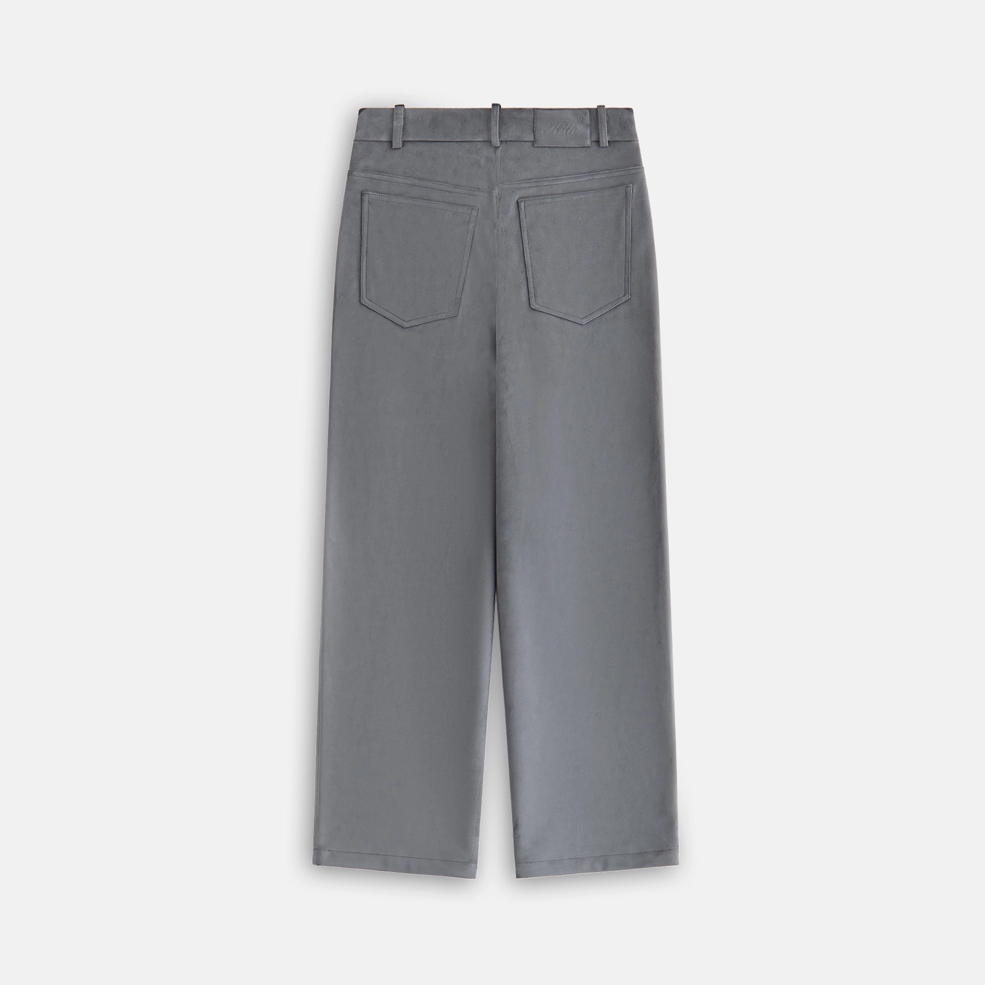 Kith Women Miren Microsuede Five Pocket Pant - Asteroid Denim finish Quick Release Buckle