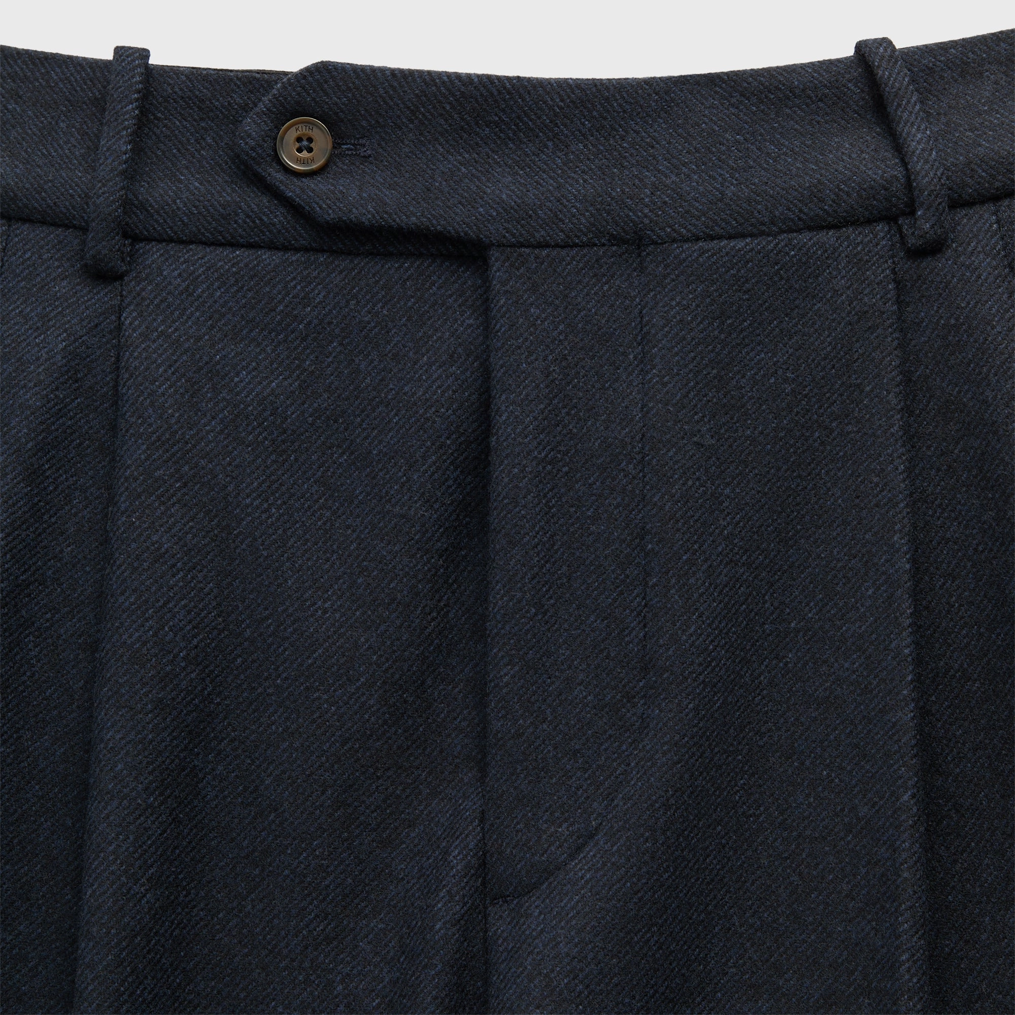 Kith Wool Twill Kylan Pleated Trouser - Nocturnal Comfortable Fit Wear Stretchy Material