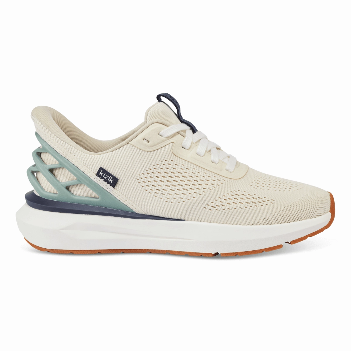 Kizik Men's Athens 2 Whitecap Grey Memory Foam Adaptation Hydrophobic Fabric Treatment